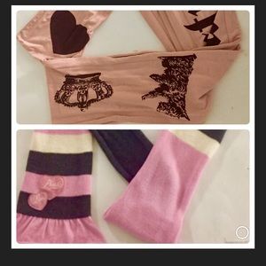 Pink-Victoria Secret & Juicy Couture Scarf Bundle